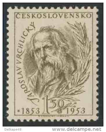 Tschechoslowakei Czechoslovakia 1953 Mi 784 ** Jaroslav Vrchlický (1853-1912) Czech Lyrical Poets / Dichter - Schrijvers