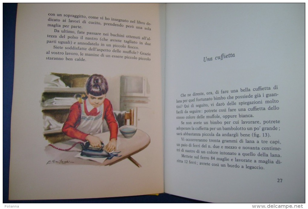 PFT/26 M.Goaman IL LAVORO A MAGLIA Fabbri Ed.1959/Ill. Guizzardi/GIUBBETTO BAMBOLA - Huis En Keuken