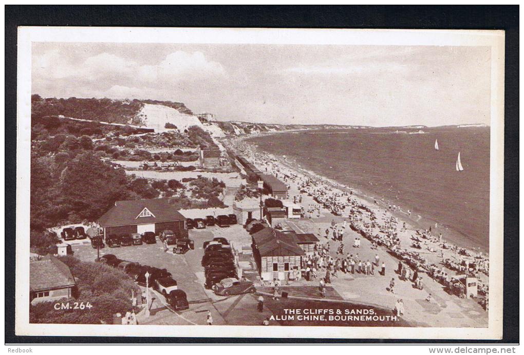 RB 979 - 1955 Postcard - The Cliffs &amp; Sands - Alum Chine Bournemouth Hampshire - Now Dorset - Bournemouth (hasta 1972)