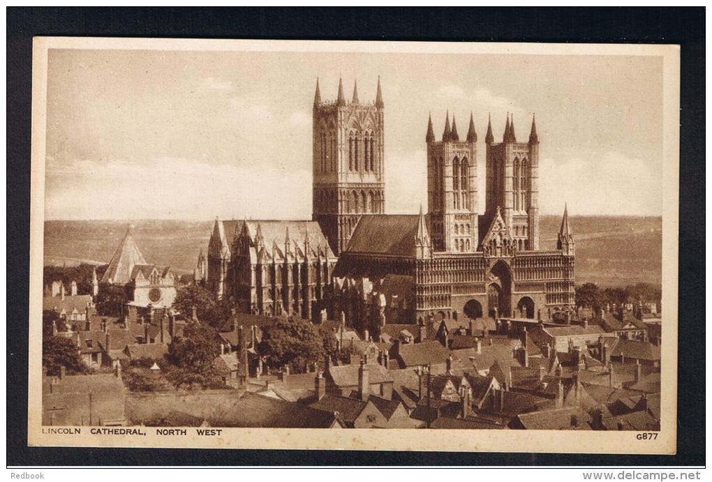 RB 979 - 2 Postcards - Lincoln Cathedral &amp; The Glory Hole - Lincolnshire - Lincoln