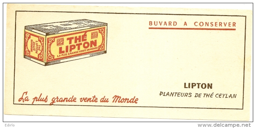 Buvard Thé Lipton TTB - T