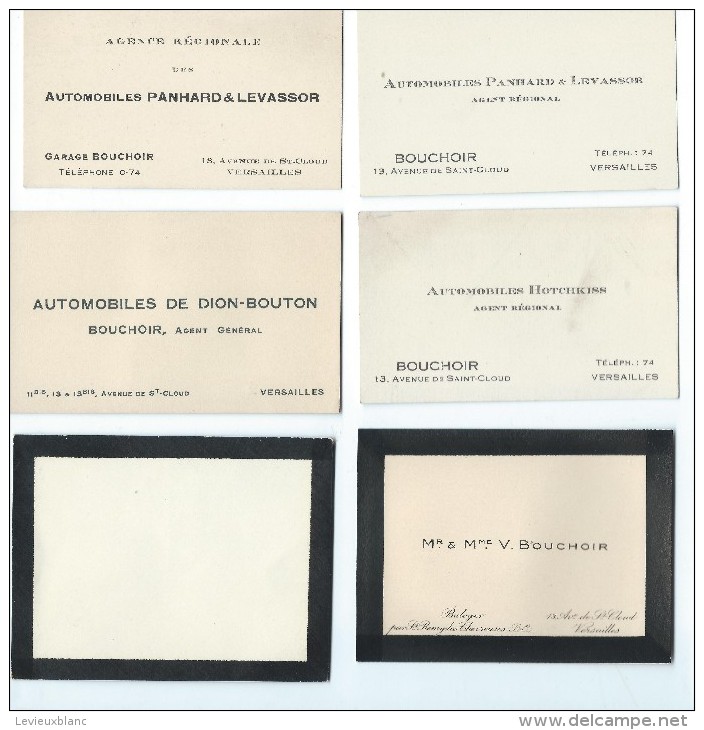 Automobile/Cartes De Visite/Agent Général Panhard Et Levassor/Hotchkiss/De Dion Bouton/Versailles/vers 1920       AC57 - KFZ