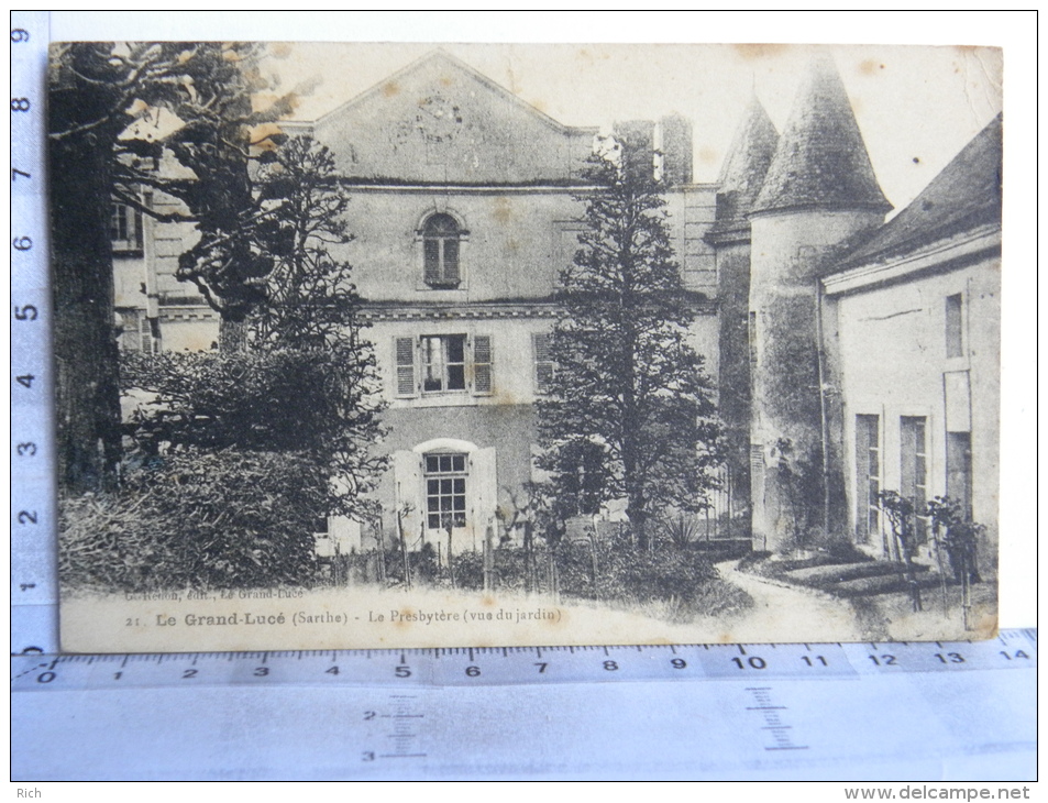 CPA (72) Sarthe - LE GRAND LUCE -Le Presbytère (vue Du Jardin) - Le Grand Luce