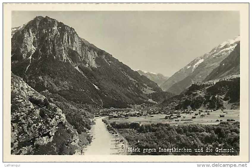 Suisse -ref C377- Blick Gegen Innertkirchen Und Die Grimsel  - Carte Bon Etat - - Innertkirchen