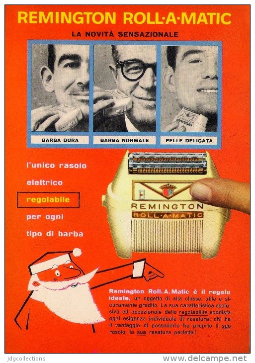 # ELECTRIC SHAVER REMINGTON 1950s Advert Pubblicità Publicitè Reklame Razor Rasoio Rasoir Rasuradora - Lames De Rasoir