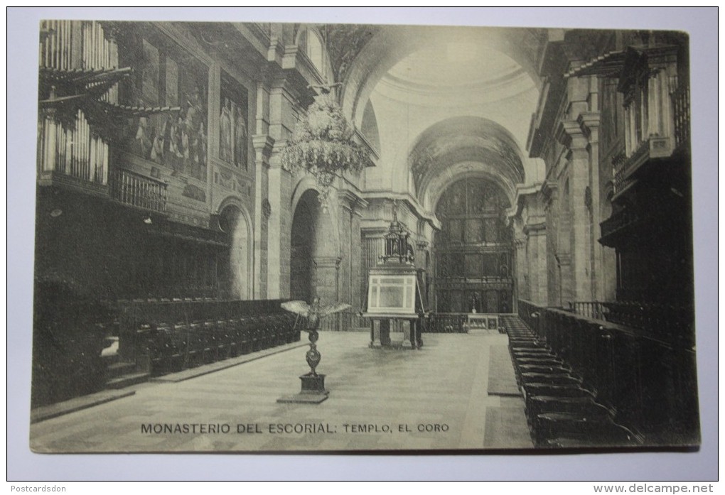 ESCORIAL MONASTERY - TEMPLE - ORGAN - OLD VINTAGE PC - Sonstige & Ohne Zuordnung