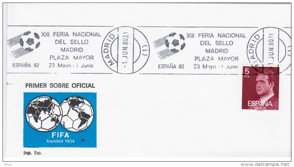Spain 1982 Soccer Fussball Espana, Football World Championship, Philatelic Exhibition - 1931-....