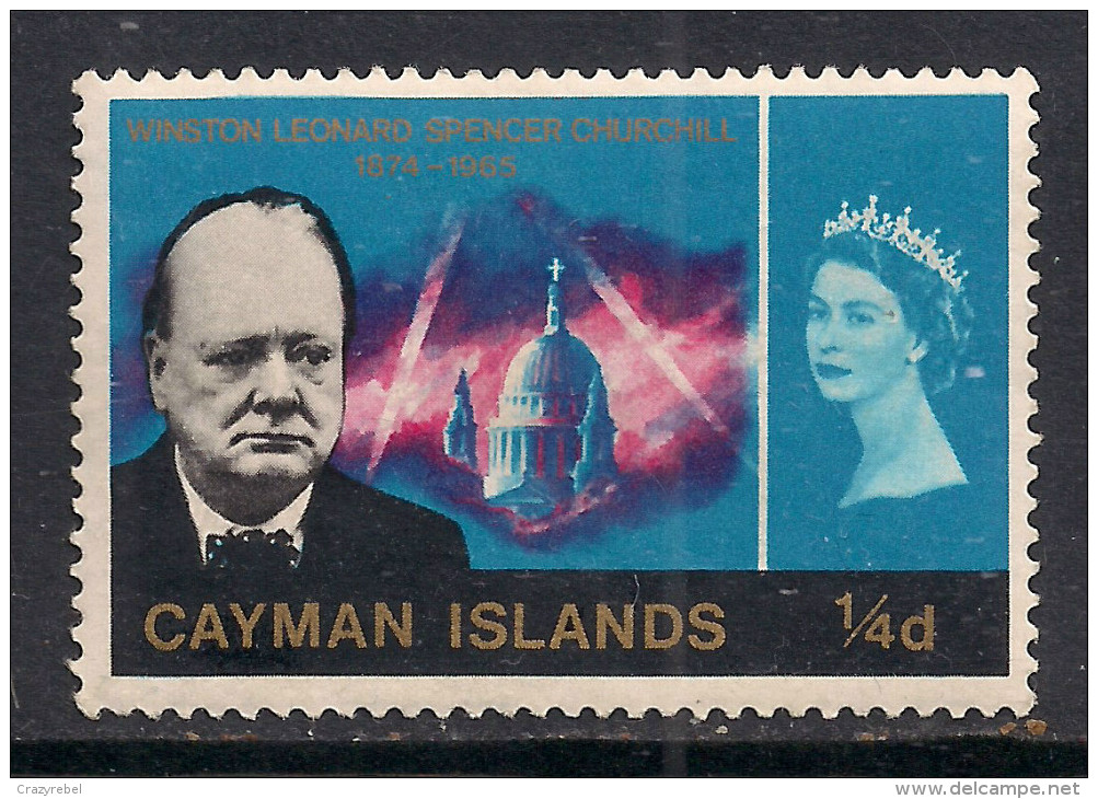 Cayman Islands 1966 QE2 1/4d Churchill Centenary MM  SG 188. ( D387 ) - Kaimaninseln