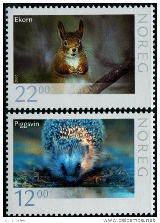 NE3791 Norway 2007 Animal 2v MNH - Unused Stamps