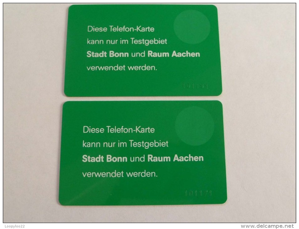 GERMANY - 1st Prototypes With 6 Digit Controls - Mint - Approx 30 Pairs Made!!! RRRRRRRRRRR - T-Reeksen : Tests