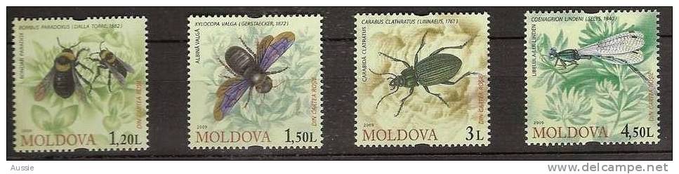 Moldova Moldavie 2009 Yvertn° 573-76 *** MNH Cote 11,60 Euro Faune Insectes - Autres & Non Classés