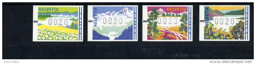 ZWITSERLAND POSTFRIS MINT NEVER HINGED POSTFRISCH EINWANDFREI AUTOMATEN MARKEN MICHEL 11 12 13 14 - Automatic Stamps