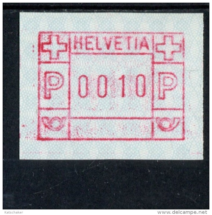 ZWITSERLAND POSTFRIS MINT NEVER HINGED POSTFRISCH EINWANDFREI AUTOMATEN MARKEN MICHEL 2 - Automatic Stamps