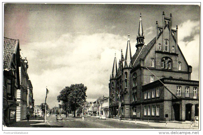 Neumünster Holst - Grossflecken Mit Rathaus - & Old Cars - Neumünster