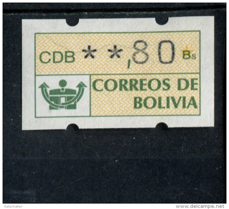 BOLIVIE POSTFRIS MINT NEVER HINGED POSTFRISCH EINWANDFREI AUTOMATEN MARKEN MICHEL 1 - Bolivia
