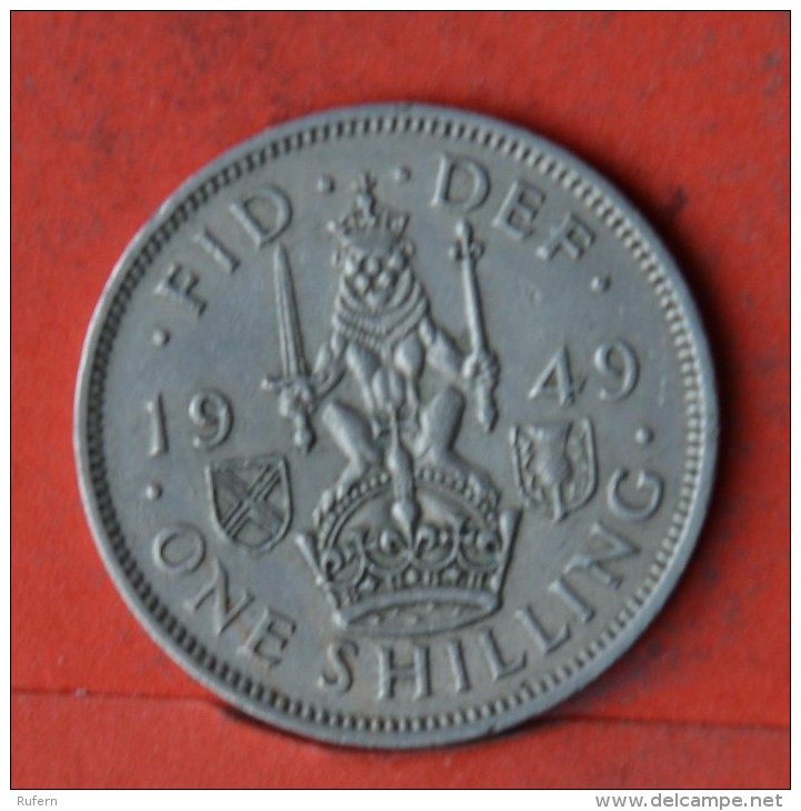 GREAT BRITAIN  1  SHILLING  1949   KM# 877  -    (Nº05566) - I. 1 Shilling