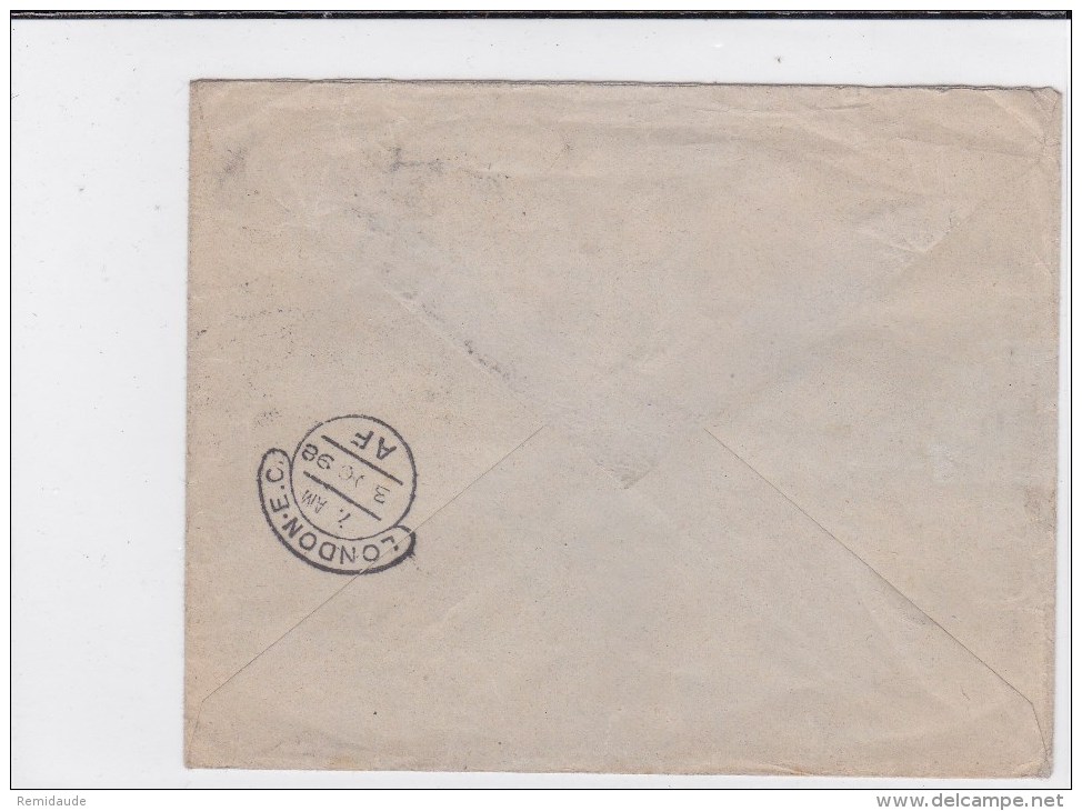 CAP DE BONNE ESPERANCE - 1898 - ENVELOPPE ENTIER POSTAL Pour LONDON - Capo Di Buona Speranza (1853-1904)