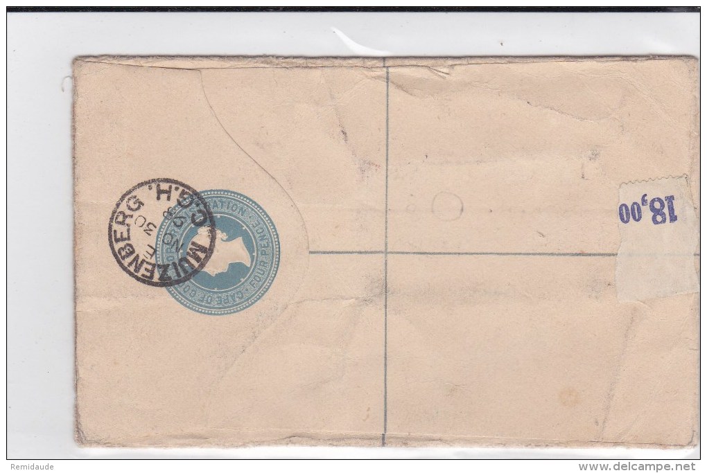 CAP DE BONNE ESPERANCE - 1898 - ENVELOPPE ENTIER POSTAL RECOMMANDEE De MUIZENBERG Pour LONDON - Cap De Bonne Espérance (1853-1904)