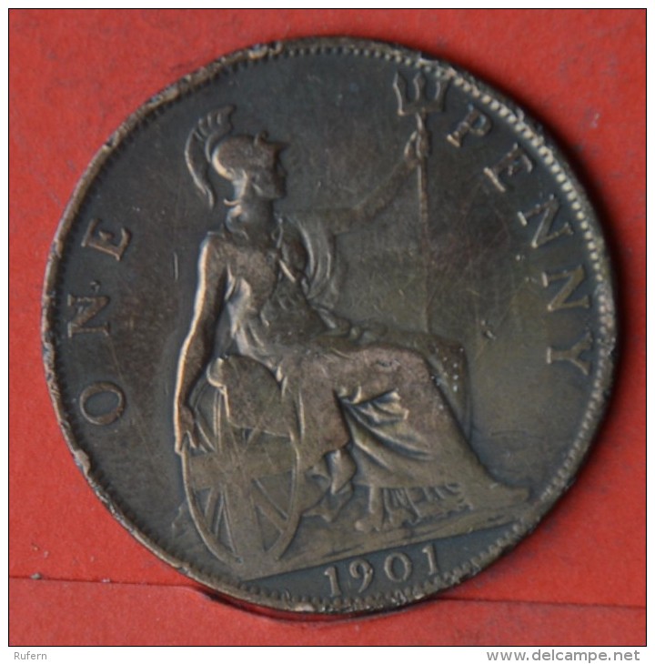 GREAT BRITAIN  1  PENNY  1901   KM# 790  -    (Nº05576) - D. 1 Penny
