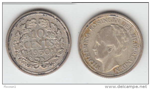 **** PAYS-BAS - NETHERLANDS - 10 CENTS 1930 WILHELMINA I - ARGENT - SILVER **** EN ACHAT IMMEDIAT - 10 Cent