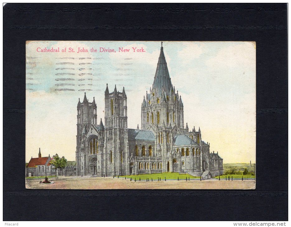 45986   Stati  Uniti,  New York,  Cathedral Of St. John The  Divine,  VG  1913 - Églises