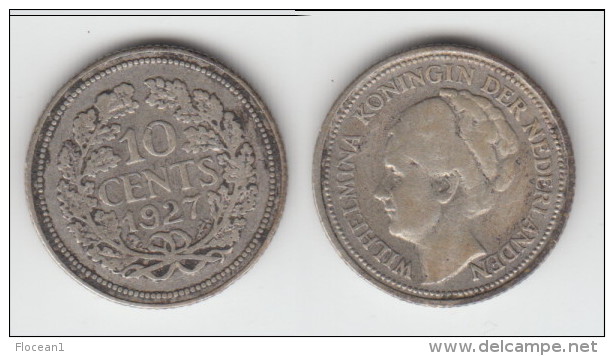 **** PAYS-BAS - NETHERLANDS - 10 CENTS 1927 WILHELMINA I - ARGENT - SILVER **** EN ACHAT IMMEDIAT - 10 Cent