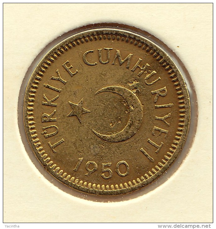 @Y@  Turkije   5  Kurus  1950    (item 2708) - Turkey