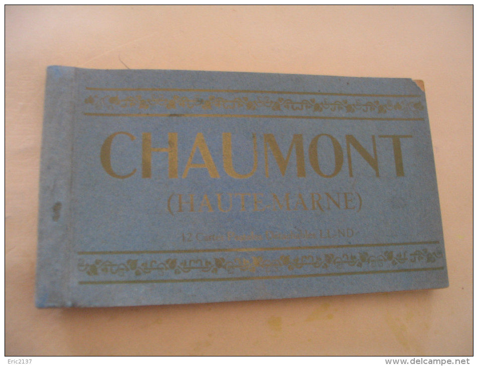 CARNET DE 7 CARTES (sur12) DE CHAUMONT. - Chaumont