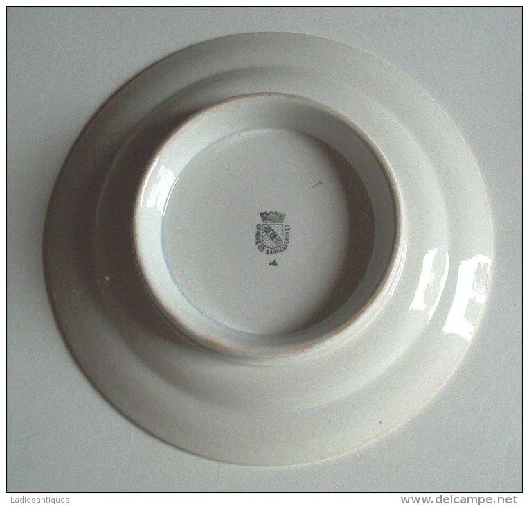 Opaque -  Plat Piedouche - Schaaltje Met Voet - Dish On Foot - AS 2153 - Sarreguemines (FRA)