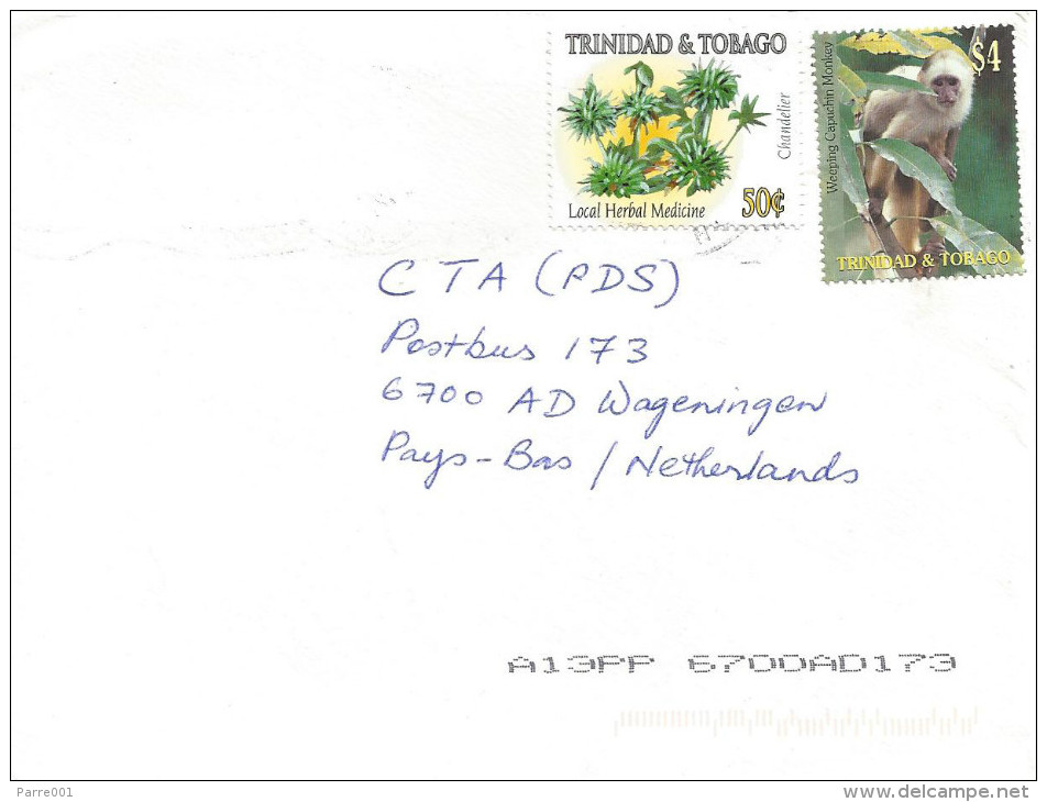 Trinidad & Tobago 2005 Herb Medicine Capuchin Monkey Ape Cover - Trinidad & Tobago (1962-...)