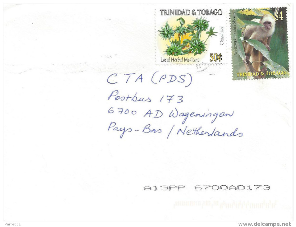 Trinidad & Tobago 2005 Herb Medicine Capuchin Monkey Ape Cover - Trinidad En Tobago (1962-...)