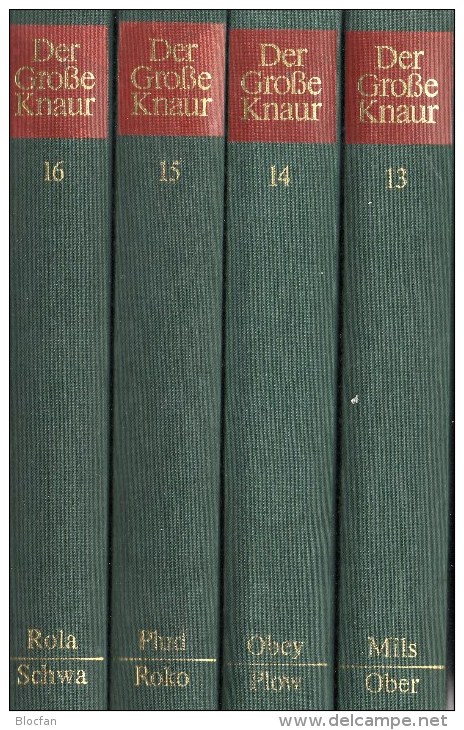 Band 13-16 Mils -Schwa 1981 Antiquarisch 19€ Neuwertig Als Großes Lexikon Knaur In 20 Bänden In Farbe Lexika Of Germany - Glossaries