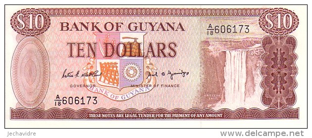 GUYANA   10 Dollars  Emission De 1989   Pick 23 D     ***** BILLET  NEUF ***** - Guyana