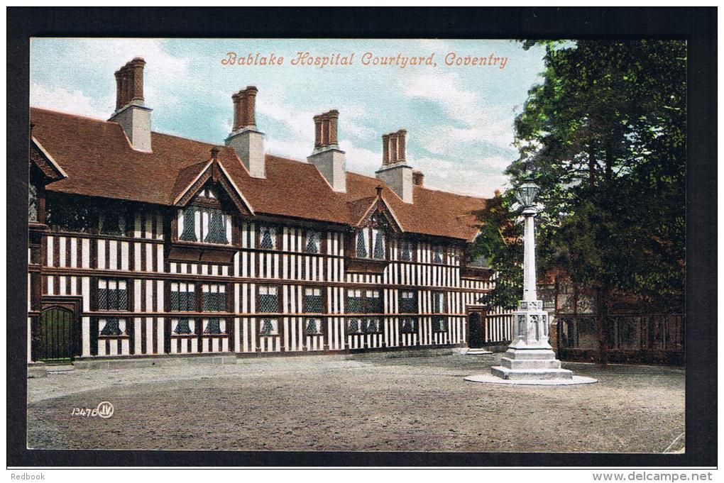 RB 981 -  Early Postcard - Bablake Hospital Courtyard - Coventry Warwickshire - Coventry
