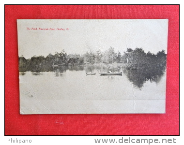 Findlay   Ohio     The Pond Riverside Park 1907 Cancel   Ref 1213 - Andere & Zonder Classificatie