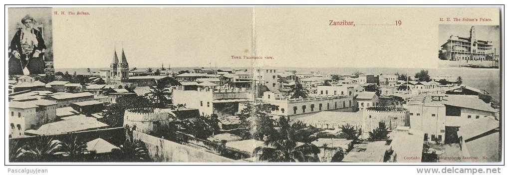 CPA PANORAMIQUE TANZANIE - ZANZIBAR - THE SULTAN - TOWN PANORAMIC VIEW - Tanzania