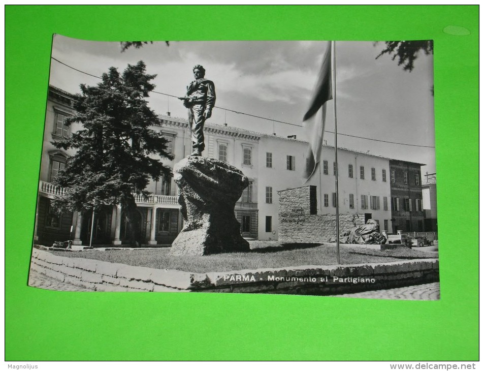 Italy,Parma,partisan Monument,sculpture,monumento Al Partigiano,history,postcard - Sculture
