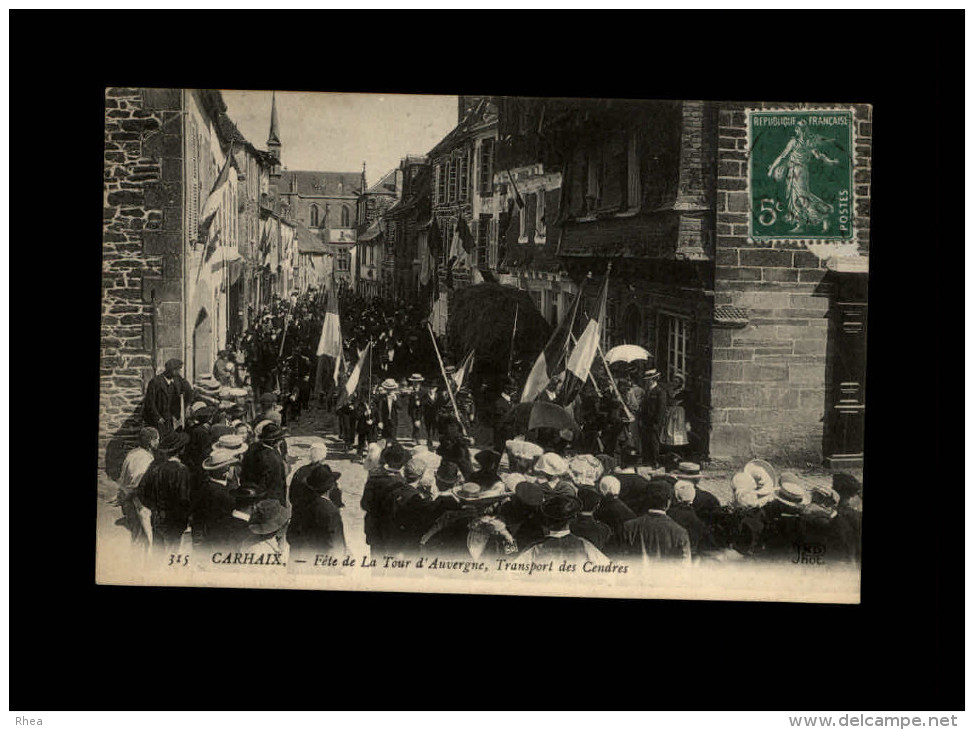 29 - CARHAIX - Fête De Latour D'Auvergne - Transport Des Cendres - Carhaix-Plouguer