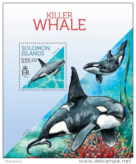 Solomon Islands. 2013 Whales. (708b) - Whales