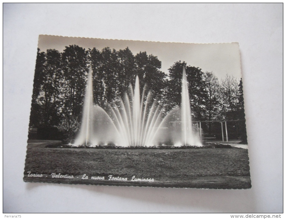 CARTOLINA POSTALE TORINO LA NUOVA FONTANA LUMINOSA  VIAGGIATA - Autres Monuments, édifices