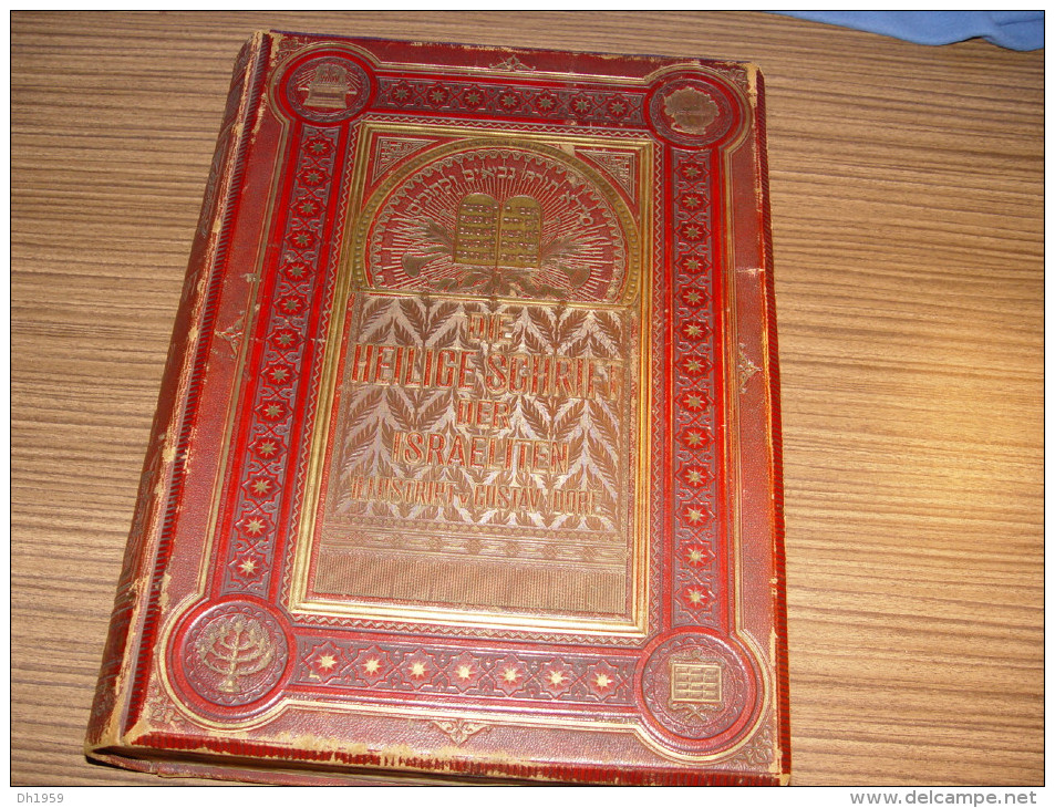 22. SEPT. 1887 BIBLE BIBEL Env.154 ILLUSTRATIONS GUSTAV DORE JUDAICA CHRONIK FAMILLE JAKUBOWSKI POSEN BRESLAU 800 Pages - Judaism