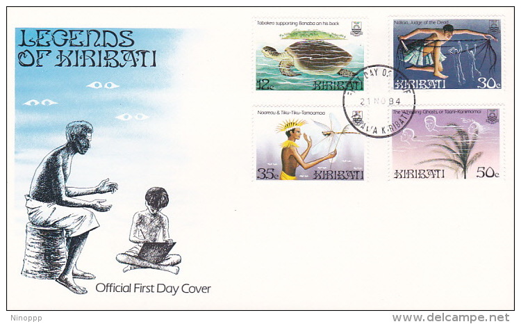 Kiribati 1984 Legends Of Kiribati FDC - Kiribati (1979-...)