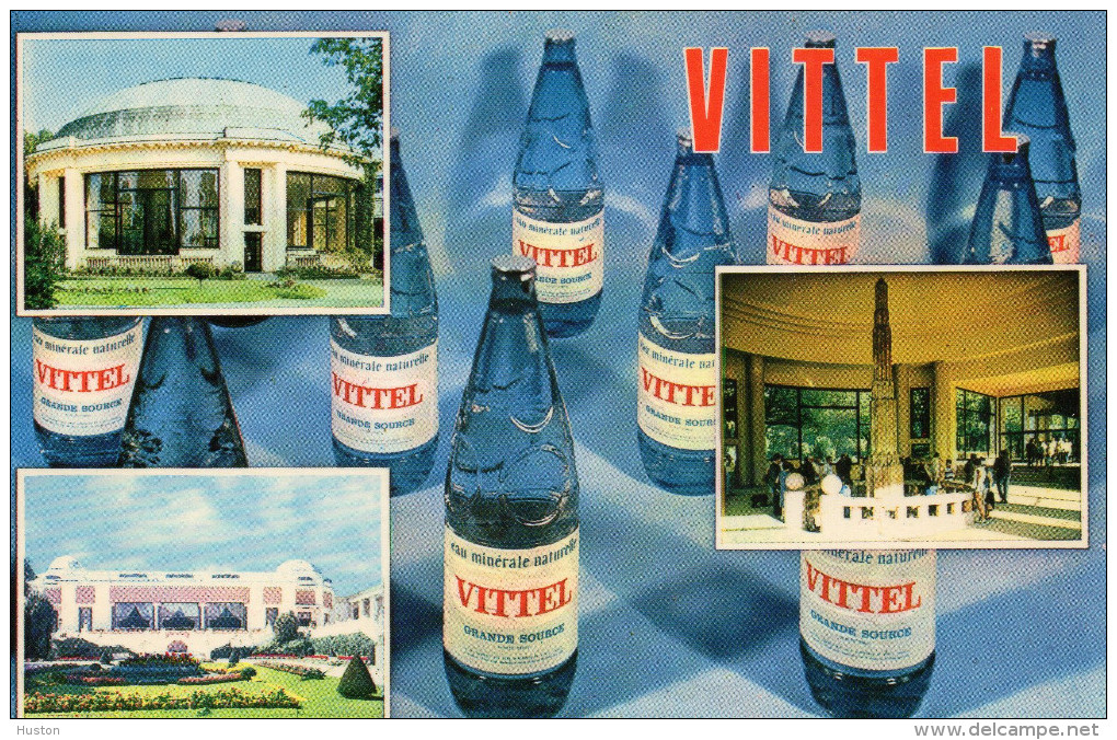 Publicité Eau Minérale VITTEL - Sources De Santé - Advertising