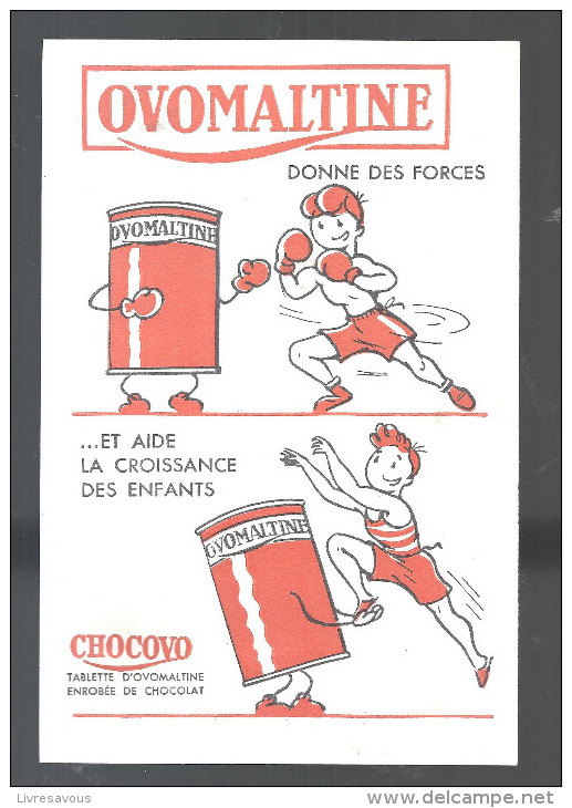Buvard Ovomaltine Donne Des Forces Et Aide La Croissance Des Enfants - Milchprodukte