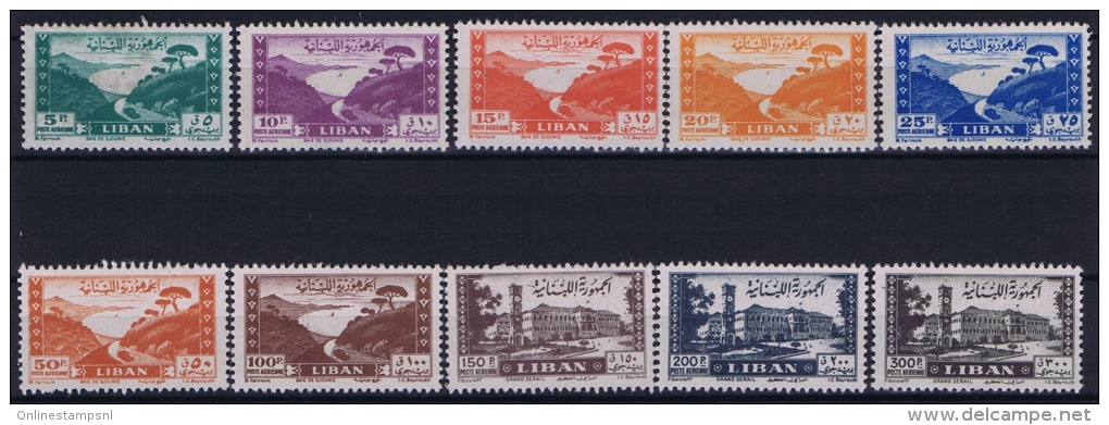 Liban, Lebanon, Airmail 1947 Nr 361-3760MNH/** - Lebanon