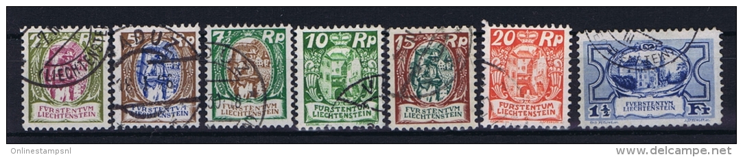 Liechtenstein: Mi  65 - 71 Used - Used Stamps