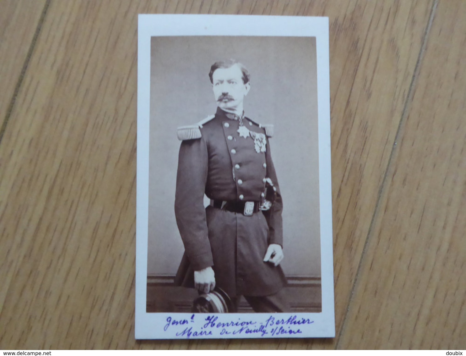 GENERAL Jean François HENRION BERTIER (1817-1901) Maire De NEUILLY SUR SEINE - Photo CDV - Personnes Identifiées