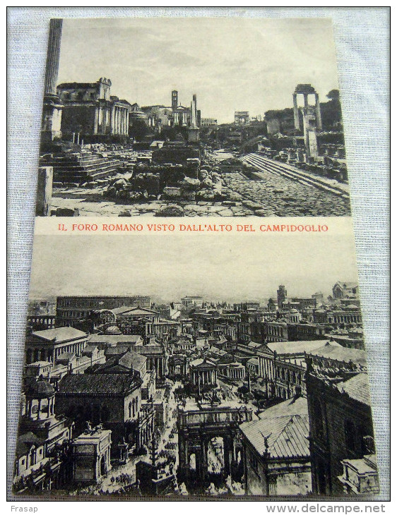 ROMA-ENIT-ROME--     FORO ROMANO  VISTO DAL ALTO DEL CAMPIDOGLIO    ED.RIPOSTELLI - Multi-vues, Vues Panoramiques