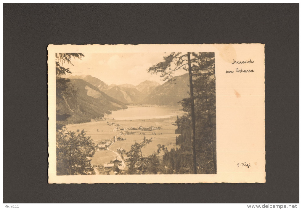 Maurach Am Achensee Gesamtansicht 1932 Echte Photographie Nach Deutschland 2 Bilder - Achenseeorte