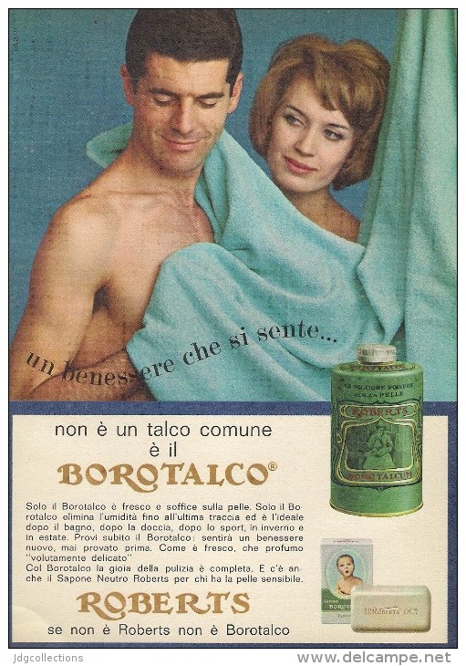 # BOROTALCO MANETTI & ROBERTS Florence 1960s Advert Pubblicità Publicitè Reklame Firenze Talc Talcum Powder Cosmetics - Non Classés